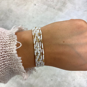 STACKER BRACELET W/MIYUKI DELICA SEED