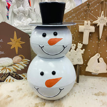 Load image into Gallery viewer, STACK SNOWMAN CONTAINER WITH HAT
