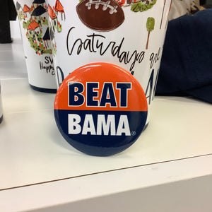 AUBURN GAMEDAY BUTTON - BEAT BAMA