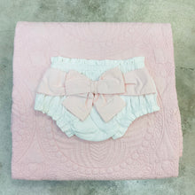 Load image into Gallery viewer, WHITE BOW DIAPER COVER
