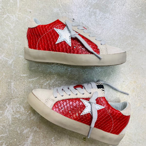 PAULA TODDLER SNEAKERS - RED