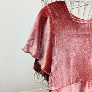 ADDISION VELVET DRESS BLUSH