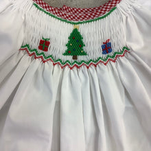 Load image into Gallery viewer, CHRISTMAS TREE SMOCKED DRESS
