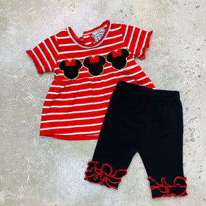 MOUSE EARS GIRLS LEGGING SET