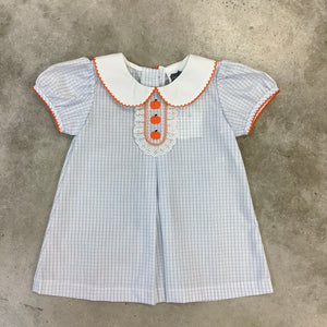 PUMPKIN STITCHED DRESS - 6M