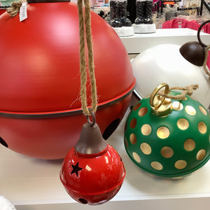 GLOSSY JINGLE BELL ORNAMENT