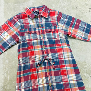 STELLA BLUE PLAID DRESS