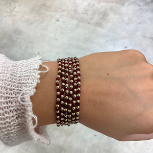 3mm GLASS CRYSTAL STACKER BRACELET