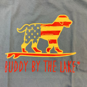 VINTAGE FLAG DOG TEE