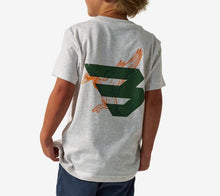 Load image into Gallery viewer, YOUTH BURLEBO DUCK FLYING B GREEN LOGO - OATMEAL
