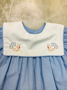 Blue Turkey Dress