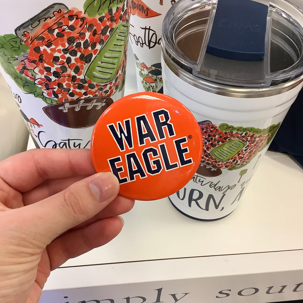 AUBURN GAMEDAY BUTTON - WAR EAGLE