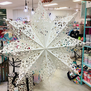 26" PAPER SNOWFLAKE ORNAMENTS