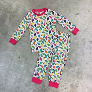 KIDS HOLIDAY LIGHTS  PAJAMA SETS L/S