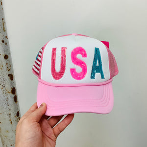 SEQUIN USA HAT