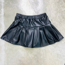 Load image into Gallery viewer, FAUX BLACK LEATHER SKIRT
