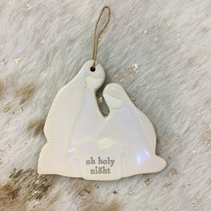 NATIVITY ORNAMENTS - MUD PIE