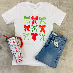 CHRISTMAS BOW T-SHIRT