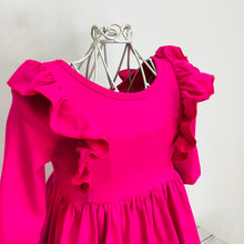 Load image into Gallery viewer, HOT PINK RUFFLE TWIRL - SIZE 12/24m
