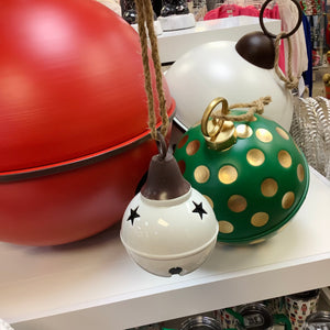 GLOSSY JINGLE BELL ORNAMENT