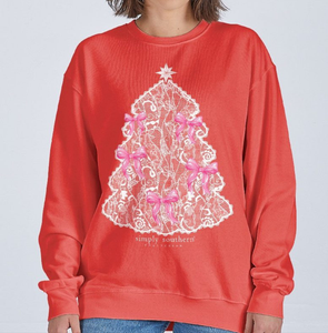 RED TREELACE SWEATSHIRT