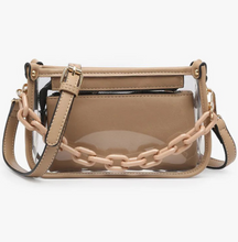 Load image into Gallery viewer, JESSICA CLEAR CROSSBODY BAG - 2WAY SHOLDER OR HANDBAG
