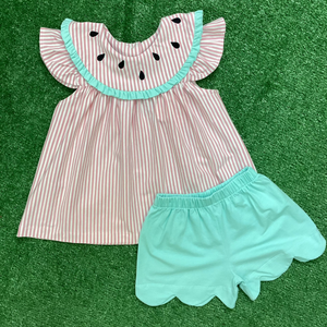 WATERMELON GIRLS SHORT SET