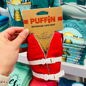PUFFIN BEVERAGE LIFE VEST COOLER