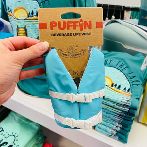 PUFFIN BEVERAGE LIFE VEST COOLER
