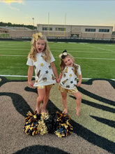 Load image into Gallery viewer, KIDS CHEER SHIRT -  BLACK &amp; GOLD
