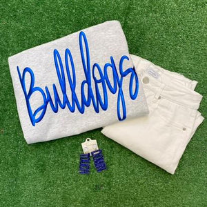 BULLDOGS METALLIC SWEATSHIRT