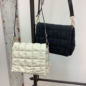 TEGAN QUILTED NYLON CROSSBODY