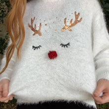 Load image into Gallery viewer, REINDEER SEQUIN SWEATER
