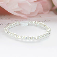 Load image into Gallery viewer, BABY FIRST PEARL &amp; SILVER BRACELET
