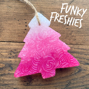 PINK SWIRL CHRISTMAS TREE FRESHIE