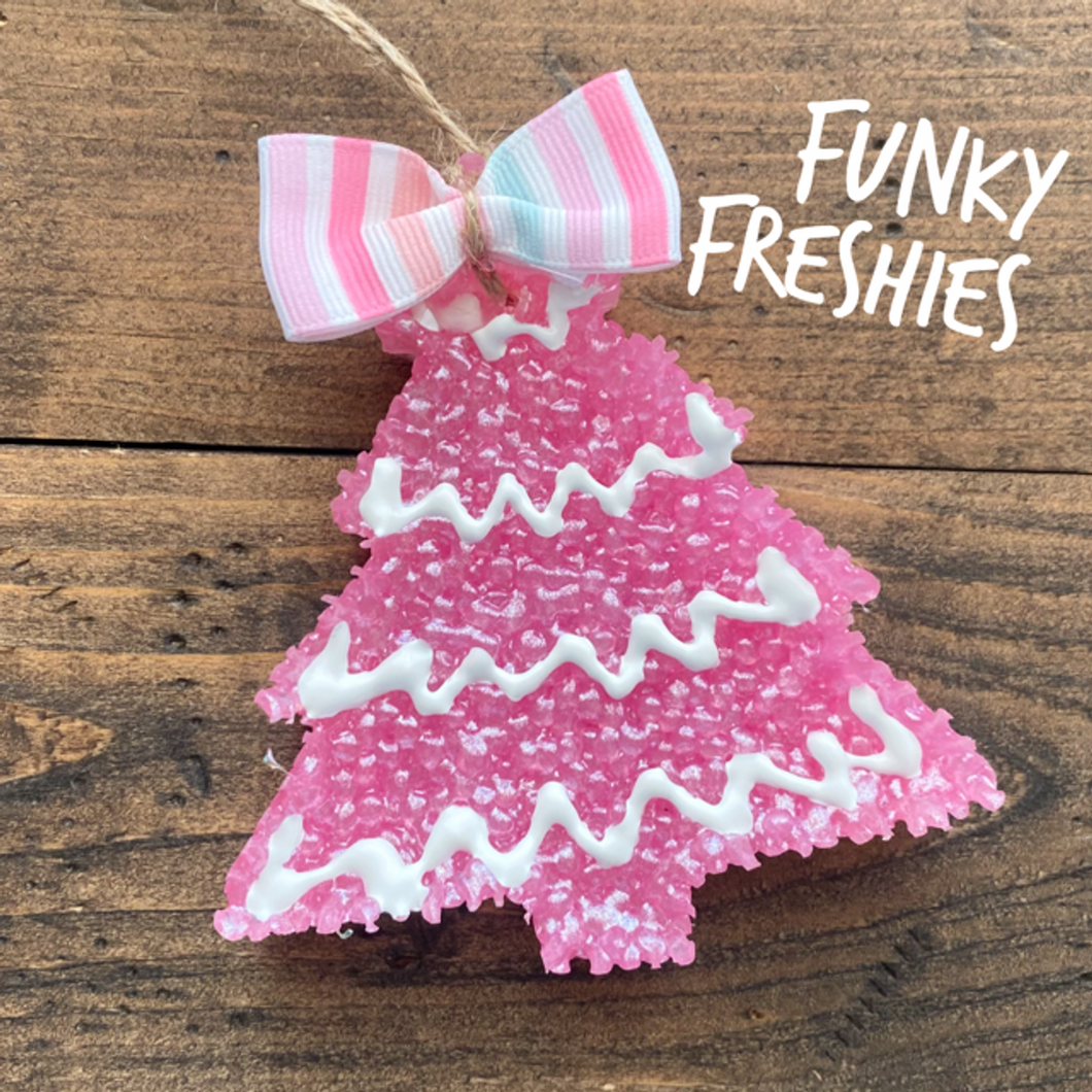 PINK BOW CHRISTMAS TREE FRESHIE