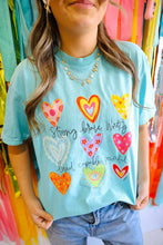 Load image into Gallery viewer, FUNKY HEART AFFIRMATIONS TEE
