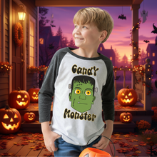 Load image into Gallery viewer, KIDS CANDY MONSTER RAGLAN TEE
