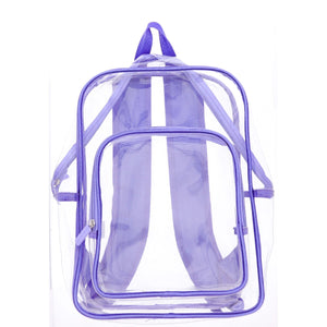 KIDS PURPLE CLEAR BACKPACK
