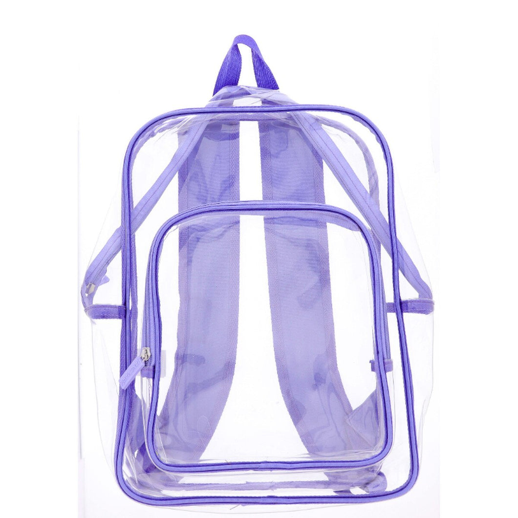 KIDS PURPLE CLEAR BACKPACK