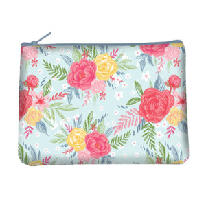 KIDS PRETTY IN PEONY ZIPPER POUCH