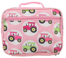 Load image into Gallery viewer, KIDS PINK TRACTOR LUNCH BOX
