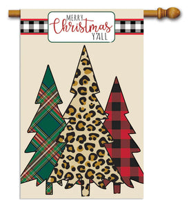 MIXED PRINT CHRISTMAS TREES - HOUSE FLAG