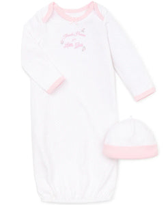 THANK HEAVEN FOR LITTLE GIRLS SLEEPER GOWN WITH HAT