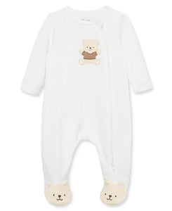 UNISEX GENTAL BEAR 2-WAY FOOTED ONE-PIECE