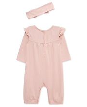 Load image into Gallery viewer, PINK BAMBOO RUFFLE JUMPSUIT
