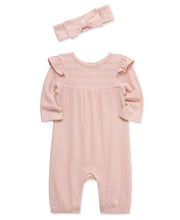 Load image into Gallery viewer, PINK BAMBOO RUFFLE JUMPSUIT
