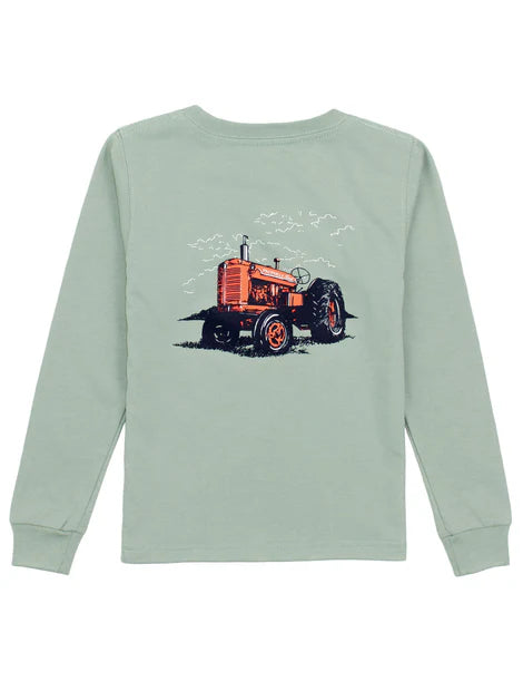 PROPERLY TIED BOYS TRACTOR LONG SLEEVE