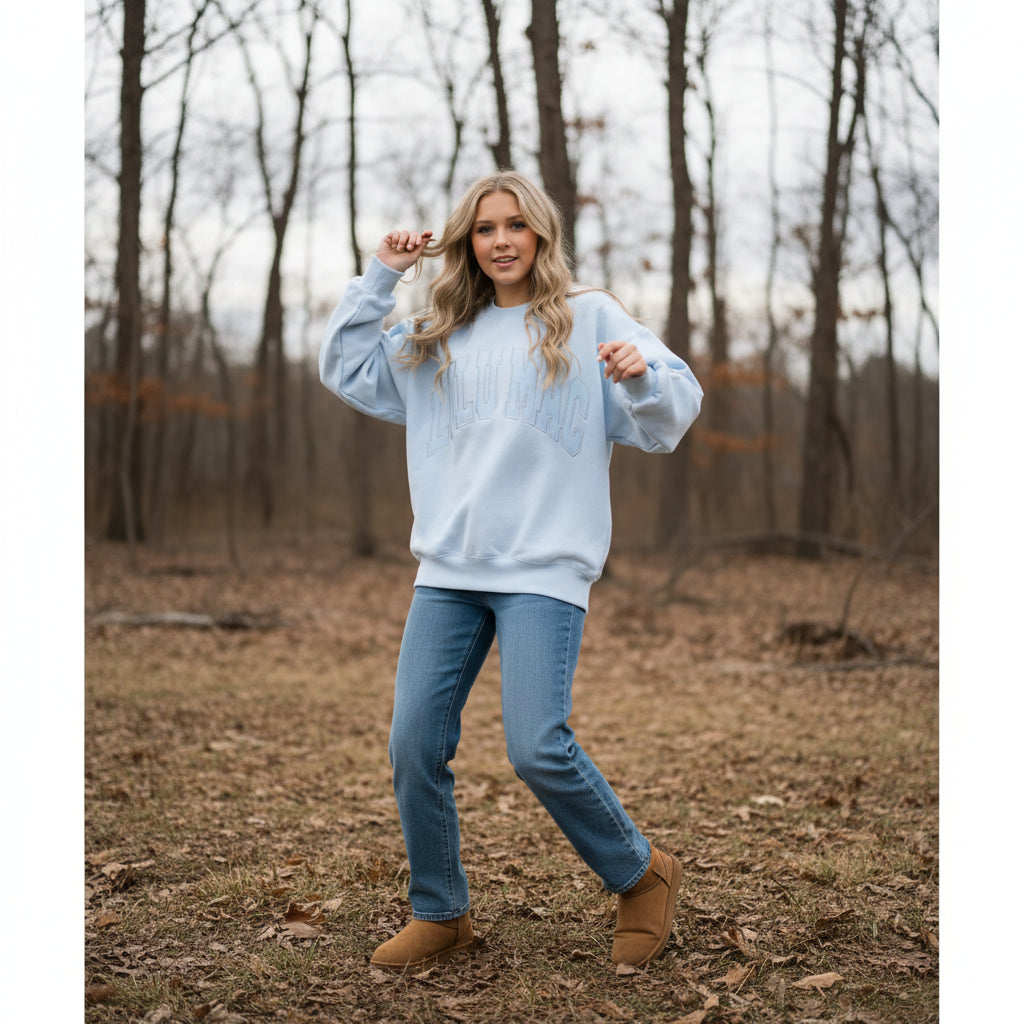 LULU MAC SWEATSHIRT - LIGHT BLUE