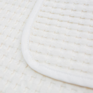 LULUJO CELLULAR BLANKET - CREAM VANILLA